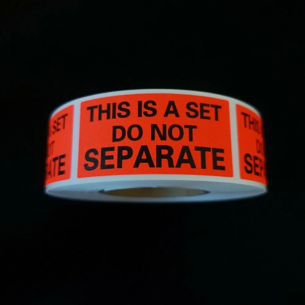 This Is a Set Do Not Separate Stickers FBA Shipping Supplies 500 Piece Roll